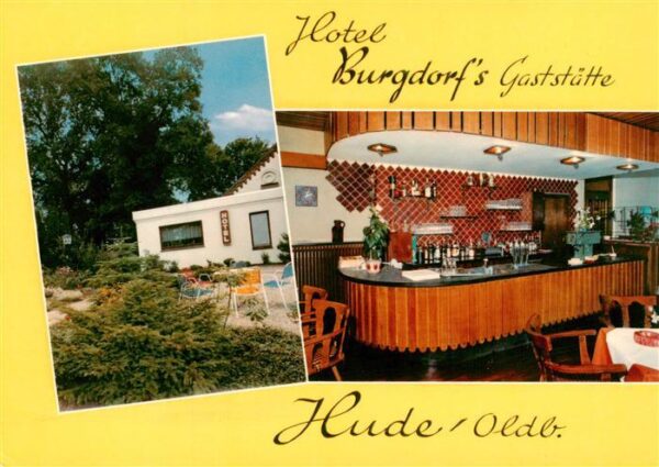 Hude  Oldenburg Hotel Burgdorfs Gaststaette Theke