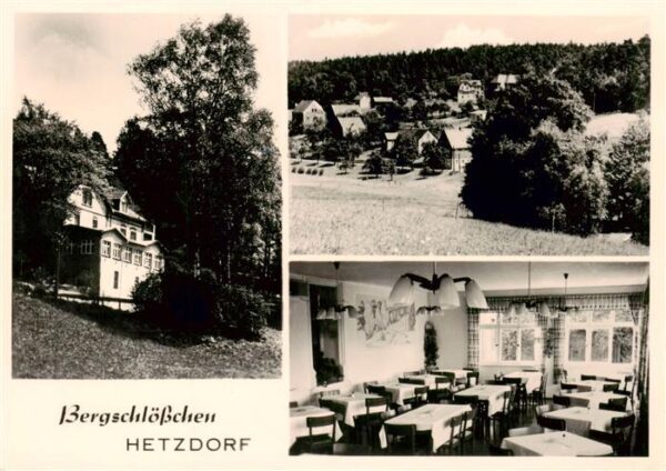 Hetzdorf Bockelwitz Bergschloesschen Gastraum Panorama