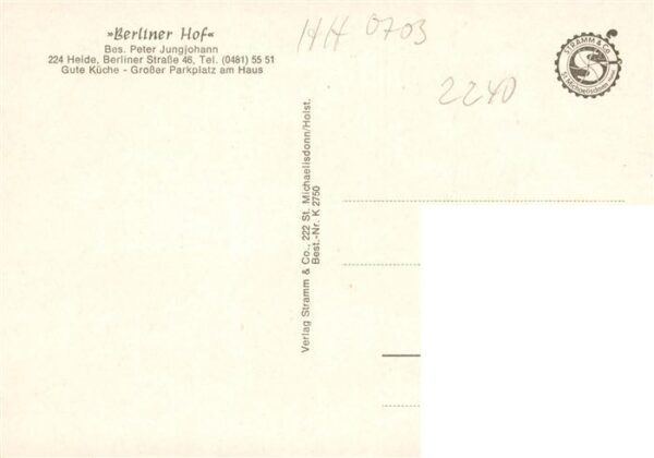 Heide Holstein Restaurant Berliner Hof Gastraeume – Bild 2