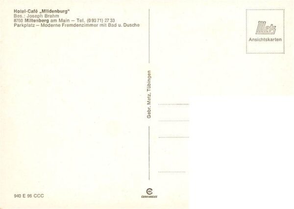 Miltenberg Main Gasthof Cafe Mildenberg – Bild 2
