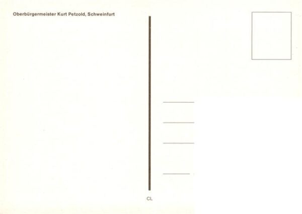 Schweinfurt Main Oberbuergermeister Kurt Petzold – Bild 2