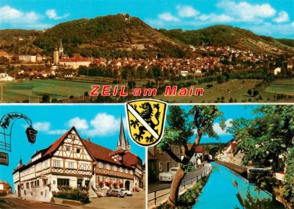 Zeil Main Panorama Fachwerkhaus Kanal