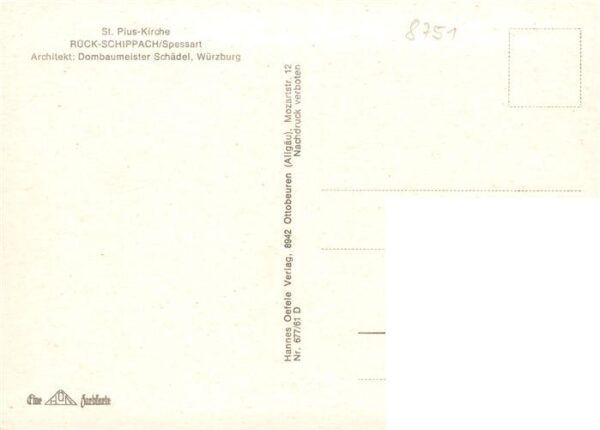 Schippach Elsenfeld St Pius Kirche – Bild 2