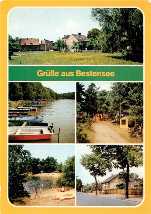 Bestensee Teilansicht Am Paetzer Hintersee Zeltplatz am Kiessee Hauptstrasse