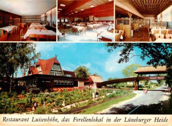 Walsrode Lueneburger Heide Restaurant Luisenhoehe Forellenbad in der Lueneburger