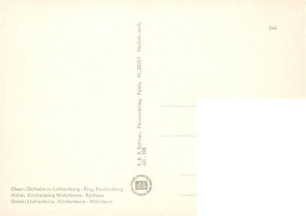 Ostheim  Rhoen Panorama Kirchenburg Wehrtuerme Stadtmauer Rathaus – Bild 2