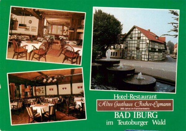 Bad Iburg Hotel Restaurant Altes Gasthaus Fischer Eymann Gastraeume Brunnen