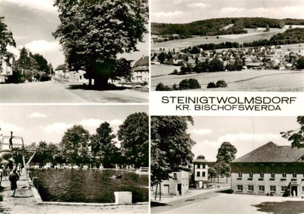 Steinigtwolmsdorf Teilansichten Ortszentrum Freibad Panorama