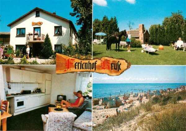 Lenste Holstein Groemitz Ferienhof Kruse Appartement Liegewiese Strandpartie