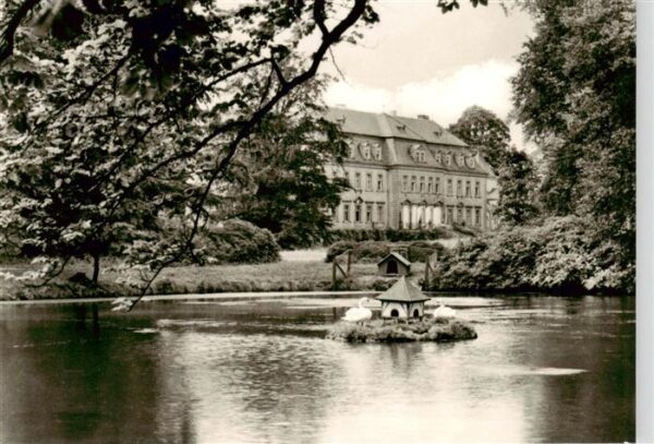 Gaussig Doberschau-Gaussig Erholungsheim der TU Dresden Schwanenteich