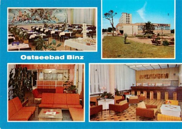 Binz Ruegen FDGB Urlauberrestaurant Ruegen Kleiner Speisesaal Aussenansicht Bar