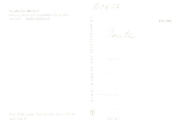 Gaussig Doberschau-Gaussig Erholungsheim der TU Dresden Grosse Bibliothek – Bild 2