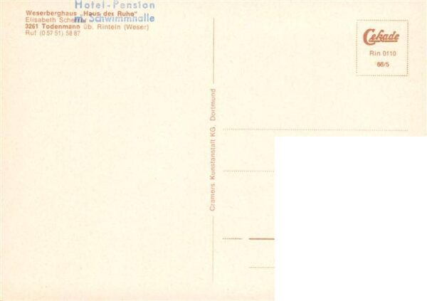 Todenmann Weserberghaus Haus der Ruhe Gastraum – Bild 2
