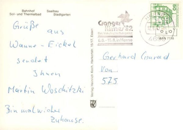 Wanne-Eickel Bahnhof Sol und Thermalbad Saalbau Stadtgarten – Bild 2