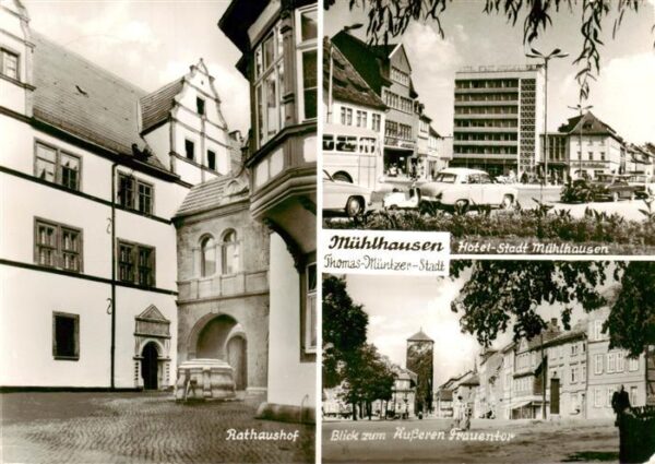 Muehlhausen  Thueringen Rathaushof Hotel Stadt Muehlhausen Blick zum aeusseren F