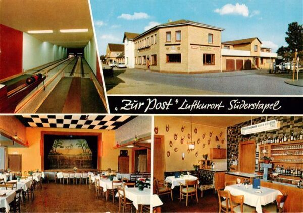Suederstapel Hotel Gasthof Zur Post Gastraeume Kegelbahn