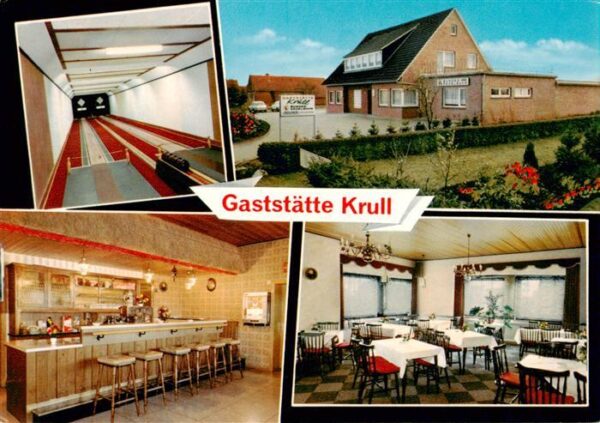 Warsingsfehn Gaststaette Krull Gastraeume Bar Kegelbahn