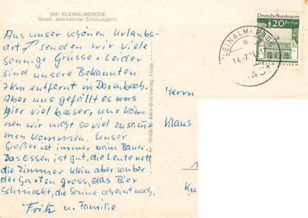 Kleinalmerode Panorama Ortspartie – Bild 2