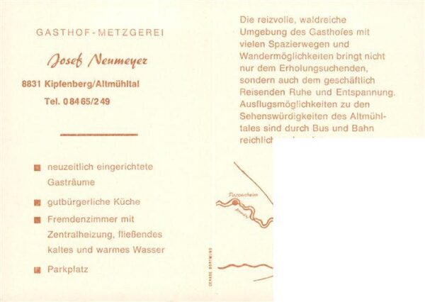 Kipfenberg Altmuehltal Gasthof Pension Neumeyer Gaststube Schloss – Bild 2