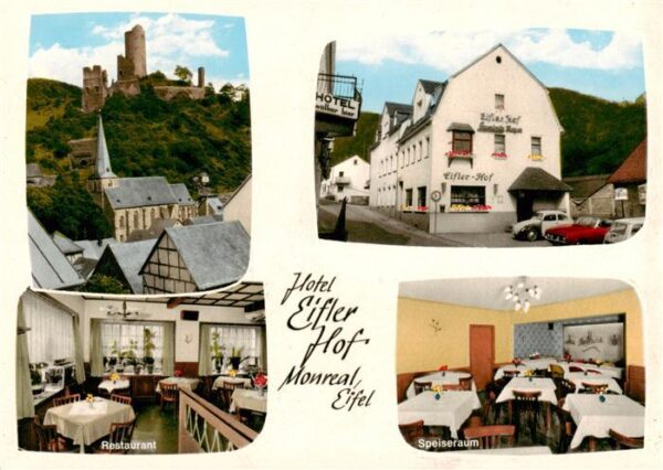 Monreal Eifel Kirche Burgruine Hotel Eifler Hof Restaurant Speiseraum