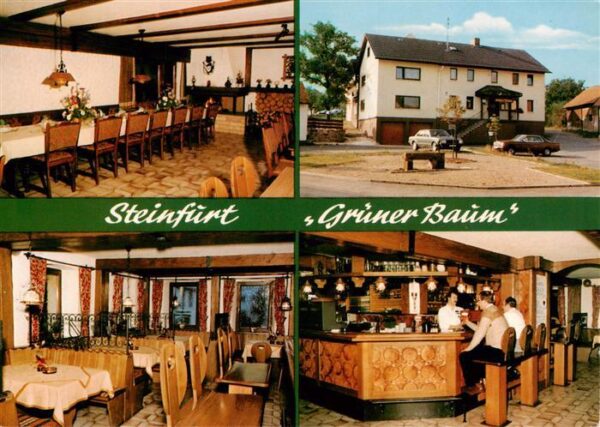 Steinfurt Kuelsheim Gaststaette Gruener Baum Gastraum Theke