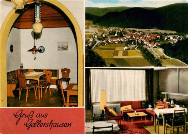 Gellershausen Edertal Gast- und Pensionshaus Zum Wesetal Panorama