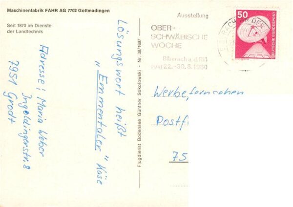 Gottmadingen Maschinenfabrik Fahr AG – Bild 2