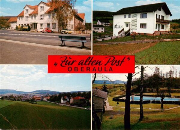 Oberaula Gasthof Hotel Zur alten Post Panorama Freibad
