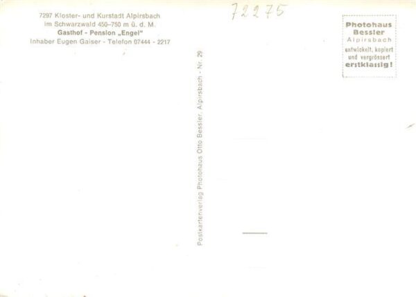 Alpirsbach Gasthof Pension Engel Gaststube – Bild 2