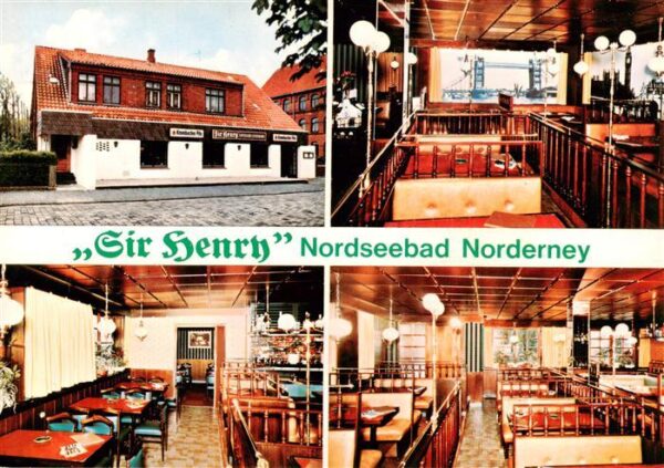 Norderney Nordseebad Speiserestaurant Sir Henry Gastraeume
