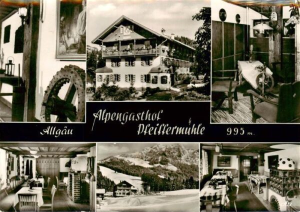 Wertach Bayern Hotel Alpengasthof Pfeffermuehle Gastraeume