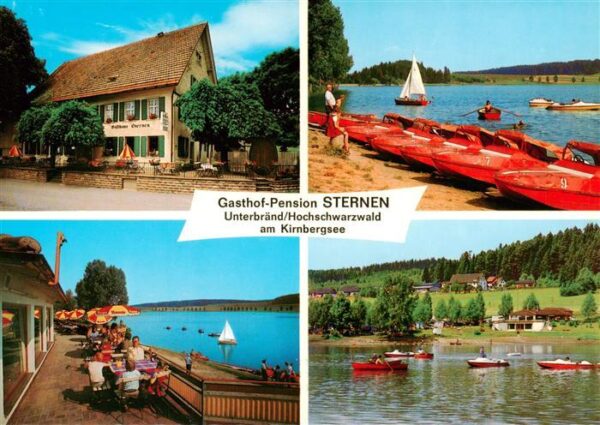 Unterbraend Gasthof Pension Sternen am Kirnbergsee Bootsliegeplatz Terrasse Seep