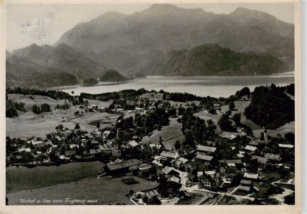 Kochel See Bayern Fliegeraufnahme