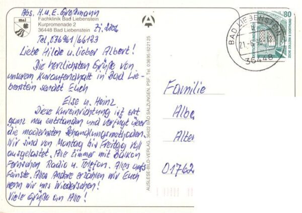 Bad Liebenstein Fachklinik Bad Liebenstein Speisesaal Zimmer Hallenbad – Bild 2