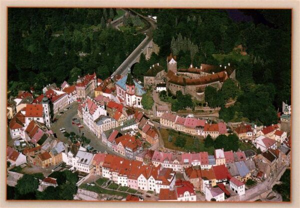 Elbogen Loket Czechia Hradni vezeni Fliegeraufnahme