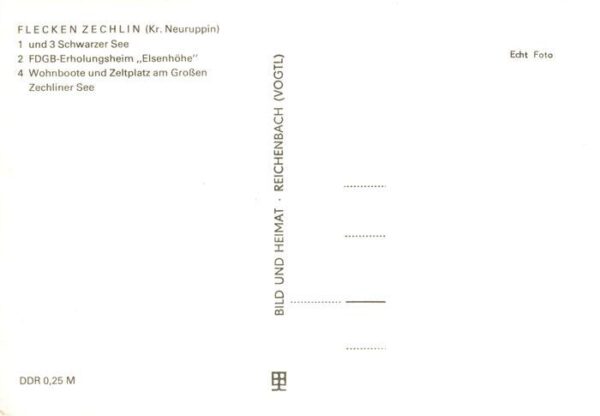Flecken Zechlin Rheinsberg Schwarzer See FDGB Erholungsheim Elsenhoehe Wohnboote – Bild 2