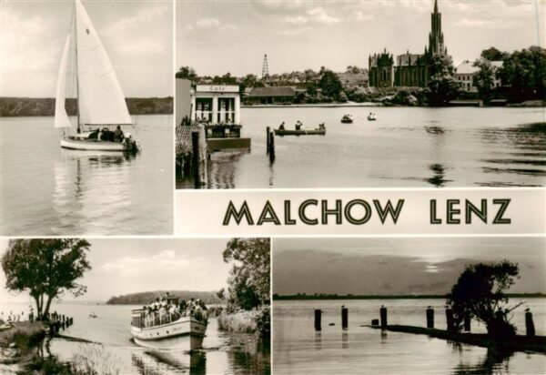 Malchow Malchower Seepartien Segelboot Fahrgastschiff Kloster Malchow