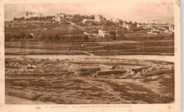 Carthage  Karthago Carthago Tunesie Vue generale et les Ruines de l'Amiraute