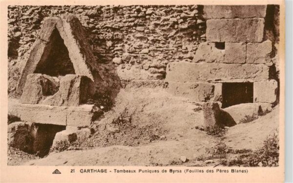 Carthage  Karthago Carthago Tunesie Tombeaux Puniques de Byrsa