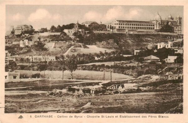 Carthage  Karthago Carthago Tunesie Colline de Byrsa Chapelle St Louis et Etabli
