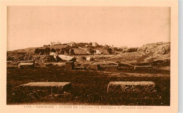 Carthage  Karthago Carthago Tunesie ruines de l’Amiraute Punique et Colline de B
