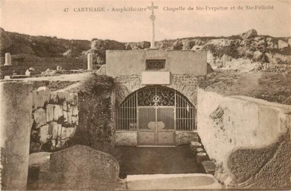 Carthage  Karthago Carthago Tunesie Amphitheatre Chapelle de Ste Perpetue et de