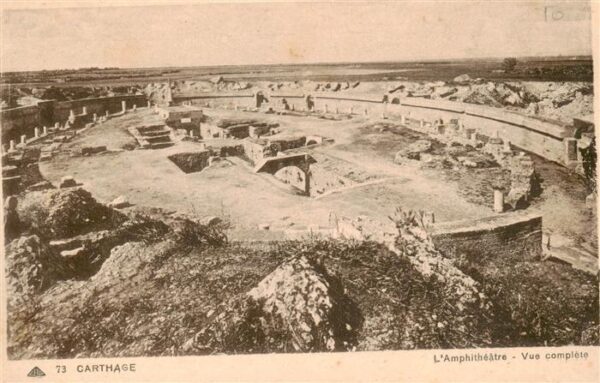 Carthage  Karthago Carthago Tunesie Amphitheatre Vue complete