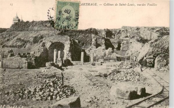 Carthage  Karthago Carthago Tunesie Collines de Saint Louis vue des Fouilles