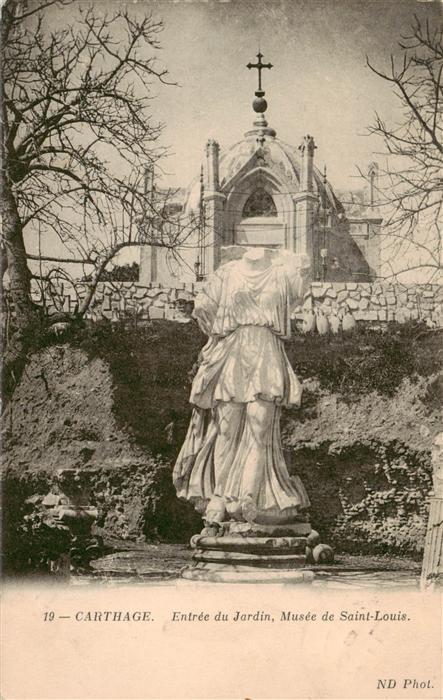 Carthage  Karthago Carthago Tunesie Entree du Jardin Musee de Saint Louis