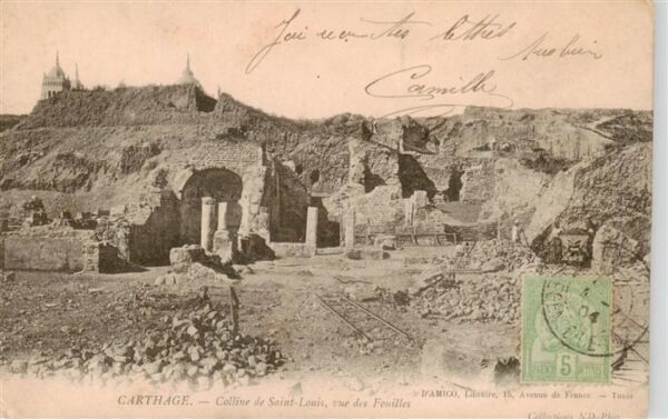 Carthage  Karthago Carthago Tunesie Colline de Saint Louis vue des Fouilles
