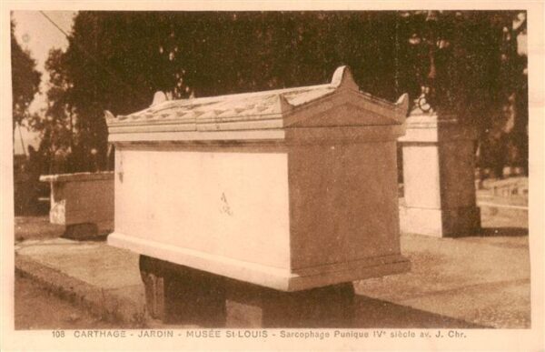 Carthage  Karthago Carthago Tunesie Jardin Musee St Louis Sarcophage Punique IV