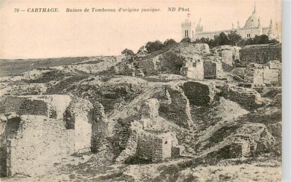 Carthage  Karthago Carthago Tunesie Ruines de tombeaux d’origine punique