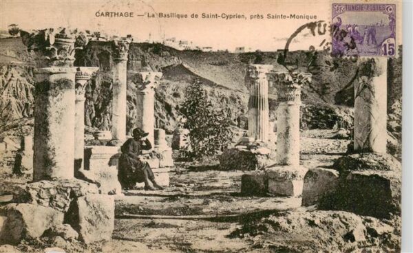 Carthage  Karthago Carthago Tunesie La Basilique de Saint Cyprien pres Sainte Mo