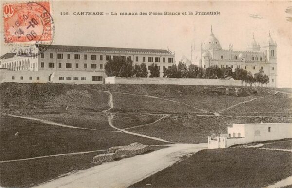 Carthage  Karthago Carthago Tunesie La maison des Peres Blancs et la Primatiale
